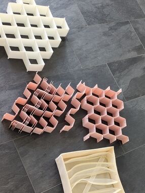 Hexagonal Drawer Organizers And Bra Organizer - Set Of Three